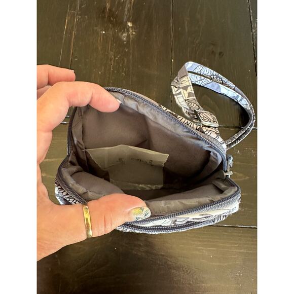 Vera Bradley Mini Hipster - RFID - Moon Shadow Meadow - Grey and White - NWT - Picture 7 of 8